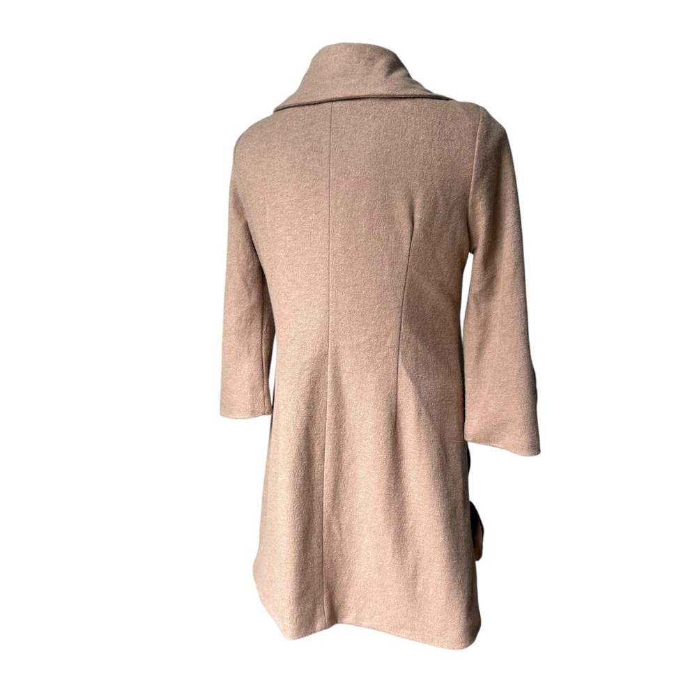 Vintage Radzoli Floral Appliqué Polyester/Wool Blend Wide Collar Coat, Sz L - Picture 6 of 15